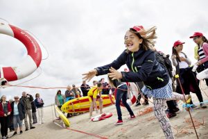 HKH Kronprinsesse Mary åbner livreddertårnet på Tversted Strand i Nordjylland. Fotograf Astrid Dalum Tlf. 0045 31100940