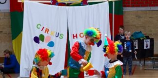 Skolefest med cirkus og skuespil i Horne