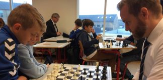 Landsfinale i Skoleskak med deltagelse af SkoleCenter Hirtshals