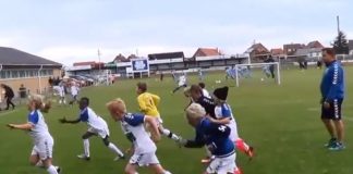 Niels Viberg leverer videoindspark med U10 hos Hirtshals Boldklub