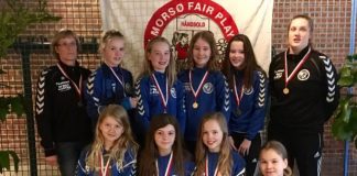 Guld til U12 B pigerne fra Horne KFUM ved Morsø Påskecup