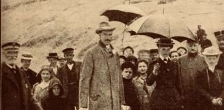 Kronprinsen og kronprinsessen på besøg i Lønstrup i 1907