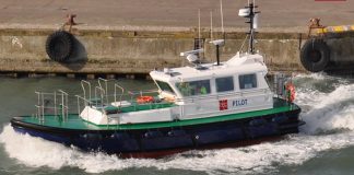 Lodsbåden Fibiger er anløbet Hirtshals Havn