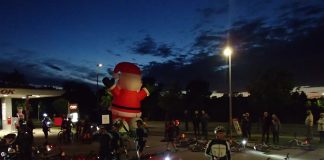 Coast2Coast sendte cykelryttere gennem et julepyntet Bindslev