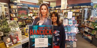 Anne Mette Hancock signerer thrillere hos Bog & idé i Hirtshals