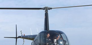 Helikopterflyvning fra Fun-Park