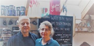 Hjemlig atmosfære i Keramikcafé Møllehuset