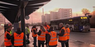 Buschauffører aktionerede onsdag morgen i Hjørring
