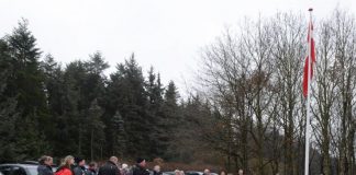 Flaget nede hos DcH i Hjørring