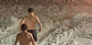 Snesvømning i Tårs