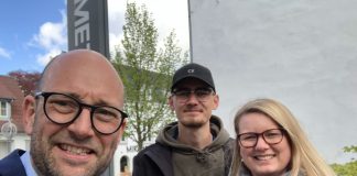 FV19: Rasmus Prehn (S) åbner valgbutik på Springvandspladsen i Hjørring