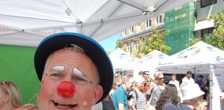 Klovnen Njetski gæster Tornby og Hirtshals