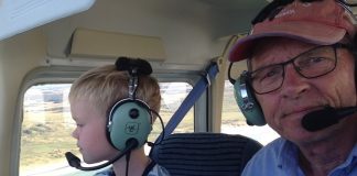 Hans Hunderup tog barnebarnet med op over Rubjerg Knude Fyr