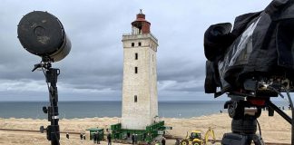 Massiv mediedækning ved flytningen af Rubjerg Knude Fyr