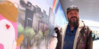 Jonny Hefty og skoleelev laver graffiti i Metropol
