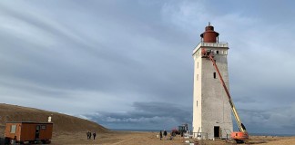 Fyret sminkes til den store dag