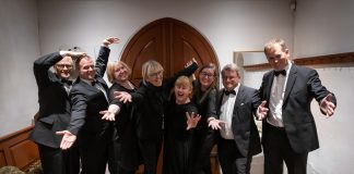 Vokalgruppen Oktogon giver koncert i Horne Kirke
