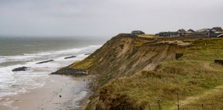 Advarsel om skred fra klinterne