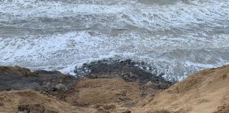 Nyt skred ved Mårup Kirke