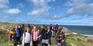 Befrielsen markeret af 3. klasses elever fra Hirtshals Skole