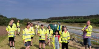 Skolebørn fra Horne redder truet sommerfugl ved Hirtshals
