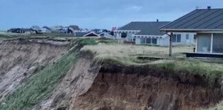 Stort skred i Lønstrup